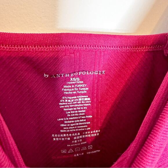 Anthropologie Pink Seamless Bodysuit - Picture 2 of 3